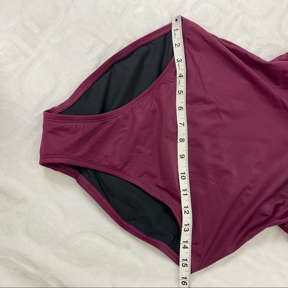 NEW NWT COASTAL BLUE Wrap Halter One Piece Swimsuit MEDIUM - Picture 4 of 9